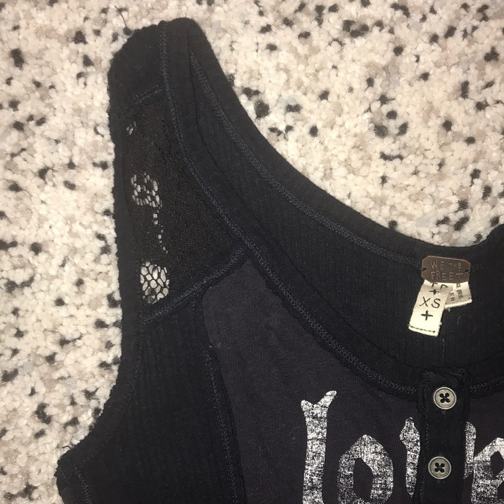 Just In✨ Free People Black Lace Cotton Tunic - Picture 8 of 9
